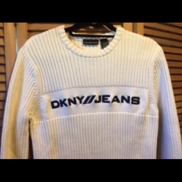 DKNY Heavy Off-white Sweater - Picture 3 of 7